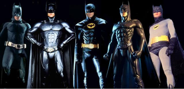 Los trajes del mítico personaje de la estupenda producción audiovisual,  Batman.